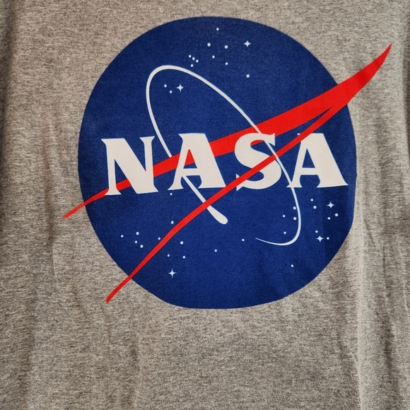 Gray NASA Mens Graphic Tee T-Shirt Large - Picture 2 of 7